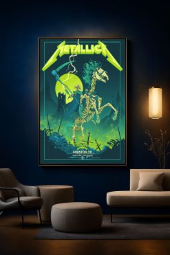 Metallica M72 World Tour Houston 2025 Nrg Stadium Setlist Poster Canvas By Vance Kelly 1 - MetThread.com
