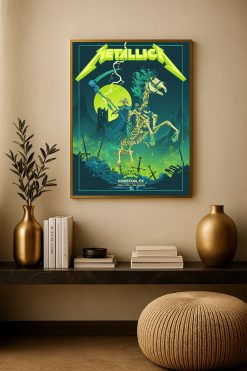 Metallica M72 World Tour Houston 2025 Nrg Stadium Setlist Poster Canvas By Vance Kelly - MetThread.com