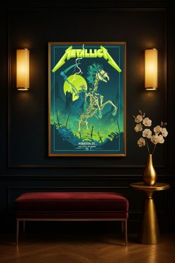 Metallica M72 World Tour Houston 2025 Nrg Stadium Setlist Poster Canvas By Vance Kelly 4 - MetThread.com